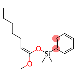 Silane, [(1-methoxy-1-heptenyl)oxy]dimethylphenyl-, (Z)- (9CI)