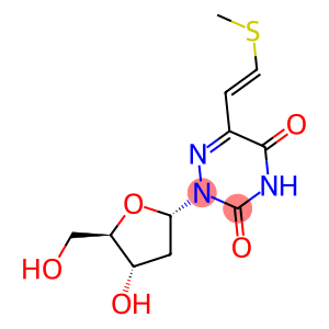 1,2,4-Triazine-3,5(2H,4H)-dione,2-(2-deoxy-b-D-erythro-pentofuranosyl)-6-[2-(methylthio)ethenyl]-,(E)- (9CI)