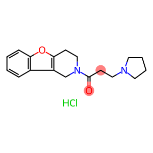 BENZOFURO(3,2-c)PYRIDINE, 1,2,3,4-TETRAHYDRO-2-((3-(1-PYRROLIDINYL)PRO PIONYL)-,