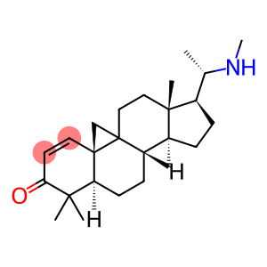 9,19-Cyclopregn-1-en-3-one, 4,4,14-trimethyl-20-(methylamino)-, (5α,20S)-