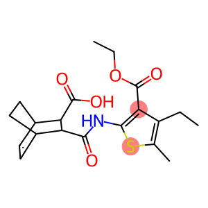 3-({[3-(ethoxycarbonyl)-4-ethyl-5-methyl-2-thienyl]amino}carbonyl)bicyclo[2.2.2]oct-5-ene-2-carboxylic acid