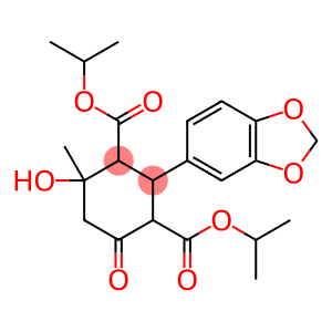 1,3-Cyclohexanedicarboxylic acid, 2-(1,3-benzodioxol-5-yl)-4-hydroxy-4-methyl-6-oxo-, 1,3-bis(1-methylethyl) ester