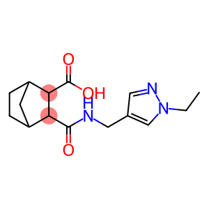 Bicyclo[2.2.1]heptane-2-carboxylic acid, 3-[[[(1-ethyl-1H-pyrazol-4-yl)methyl]amino]carbonyl]-