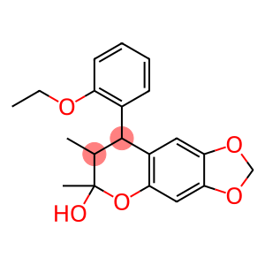 8-(2-ETHOXYPHENYL)-6,7-DIMETHYL-7,8-DIHYDRO-6H-[1,3]DIOXOLO[4,5-G]CHROMEN-6-OL