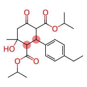 diisopropyl 2-(4-ethylphenyl)-4-hydroxy-4-methyl-6-oxocyclohexane-1,3-dicarboxylate