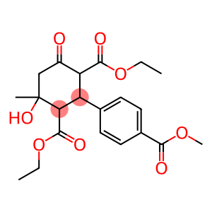 diethyl 4-hydroxy-2-[4-(methoxycarbonyl)phenyl]-4-methyl-6-oxo-1,3-cyclohexanedicarboxylate