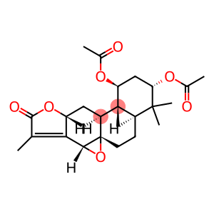 1H-Oxireno[1,10a]phenanthro[3,2-b]furan-9(7aH)-one, 1,3-bis(acetyloxy)-2,3,4,4a,5,6,10a,11,11a,11b-decahydro-4,4,8,11b-tetramethyl-, (1S,3S,4aR,6aS,7aR,10aR,11aS,11bR)-