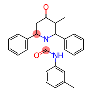 3-methyl-N-(3-methylphenyl)-4-oxo-2,6-diphenyl-1-piperidinecarboxamide