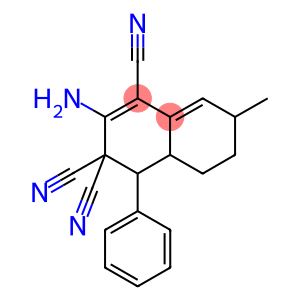 2-amino-7-methyl-4-phenyl-4a,5,6,7-tetrahydro-1,3,3(4H)-naphthalenetricarbonitrile