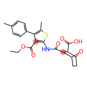 3-({[3-(ethoxycarbonyl)-5-methyl-4-(4-methylphenyl)-2-thienyl]amino}carbonyl)-7-oxabicyclo[2.2.1]heptane-2-carboxylic acid