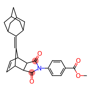 methyl 4-(3,5-dioxo-10-tricyclo[3.3.1.1~3,7~]dec-2-ylidene-4-azatricyclo[5.2.1.0~2,6~]dec-8-en-4-yl)benzoate