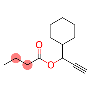 Cyclohexanemethanol, alpha-ethynyl-, butyrate