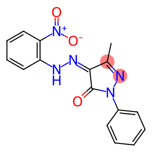 (4Z)-5-methyl-4-[2-(2-nitrophenyl)hydrazinylidene]-2-phenyl-2,4-dihydro-3H-pyrazol-3-one