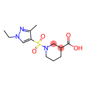 1-[(1-乙基-3-甲基-1H-吡唑-4-基)磺酰基]哌啶-3-羧酸