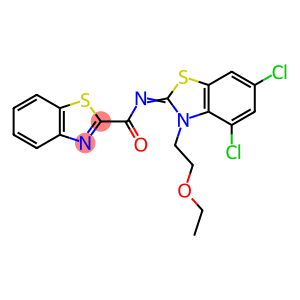 2-Benzothiazolecarboxamide, N-[4,6-dichloro-3-(2-ethoxyethyl)-2(3H)-benzothiazolylidene]-