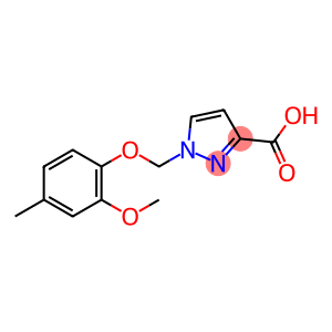 1-[(2-methoxy-4-methylphenoxy)methyl]-1H-pyrazole-3-carboxylic acid