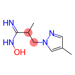 (1E)-N-hydroxy-2-methyl-3-(4-methyl-1H-pyrazol-1-yl)propanimidamide