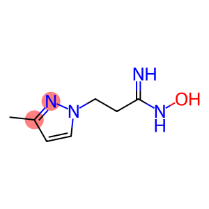 (1E)-N-hydroxy-3-(3-methyl-1H-pyrazol-1-yl)propanimidamide