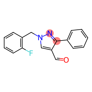 1-[(2-fluorophenyl)methyl]-3-phenyl-1H-pyrazole-4-carbaldehyde