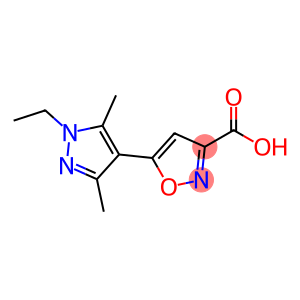 5-(1-乙基-3,5-二甲基-1H-吡唑-4-基)异噁唑-3-羧酸