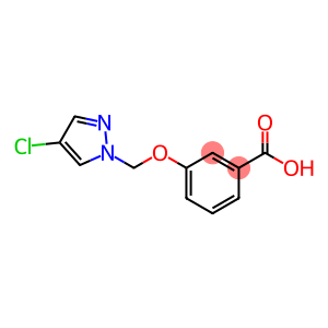 3-[(4-Chloro-1H-pyrazol-1-yl)methoxy]benzoic acid