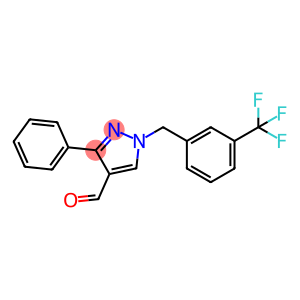 3-phenyl-1-[3-(trifluoromethyl)benzyl]pyrazole-4-carbaldehyde