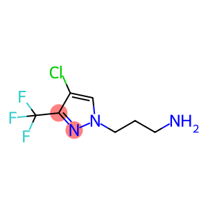 3-[4-Chloro-3-(trifluoromethyl)-1H-pyrazol-1-yl]propan-1-amine