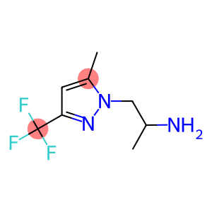 1-[5-甲基-3-(三氟甲基)-1H-吡唑-1-基]丙-2-胺