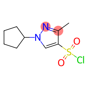 1H-Pyrazole-4-sulfonyl chloride, 1-cyclopentyl-3-methyl-