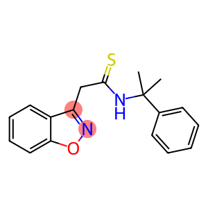1,2-Benzisoxazole-3-ethanethioamide, N-(1-methyl-1-phenylethyl)-