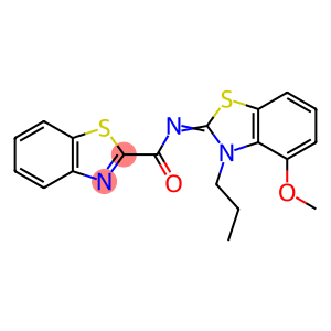 2-Benzothiazolecarboxamide, N-(4-methoxy-3-propyl-2(3H)-benzothiazolylidene)-