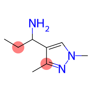 1-(1,3-dimethyl-4-pyrazolyl)propan-1-amine