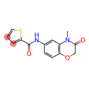 N-(4-methyl-3-oxo-3,4-dihydro-2H-1,4-benzoxazin-6-yl)thiophene-2-carboxamide