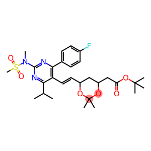 (E)-tert-Butyl 2-(6-(2-(4-(4-fluorophenyl)-6-isopropyl-2-(N-methylmethylsulfon-amdo)pyrimidin-5-y