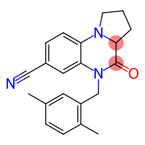 Pyrrolo[1,2-a]quinoxaline-7-carbonitrile, 5-[(2,5-dimethylphenyl)methyl]-1,2,3,3a,4,5-hexahydro-4-oxo-