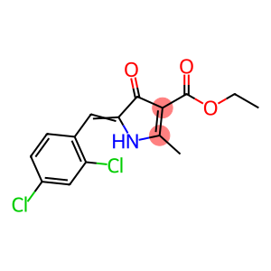 ethyl 5-(2,4-dichlorobenzylidene)-2-methyl-4-oxo-4,5-dihydro-1H-pyrrole-3-carboxylate