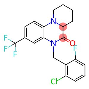 5-(2-CHLORO-6-FLUOROBENZYL)-3-(TRIFLUOROMETHYL)-7,8,9,10-TETRAHYDRO-5H-PYRIDO[1,2-A]QUINOXALIN-6(6AH)-ONE