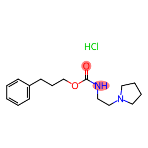 Carbamic acid,[2-(1-pyrrolidinyl)ethyl]-, 3-phenylpropyl ester, monohydrochloride (9CI)