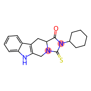 2-cyclohexyl-3-thioxo-2,3,5,6,11,11a-hexahydro-1H-imidazo[5',1':6,1]pyrido[3,4-b]indol-1-one