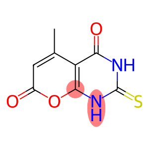 4-hydroxy-2-mercapto-5-methyl-7H-pyrano[2,3-d]pyrimidin-7-one