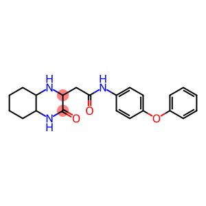 2-Quinoxalineacetamide, decahydro-3-oxo-N-(4-phenoxyphenyl)-