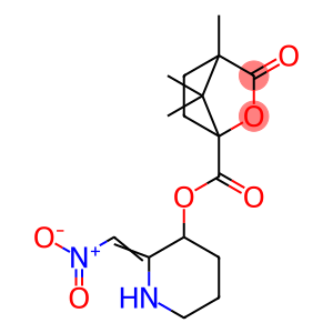 (2E)-2-(nitromethylidene)piperidin-3-yl 4,7,7-trimethyl-3-oxo-2-oxabicyclo[2.2.1]heptane-1-carboxylate