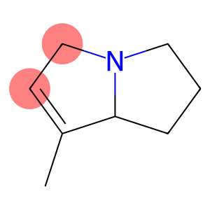 1H-Pyrrolizine,2,3,5,7a-tetrahydro-7-methyl-(6CI)