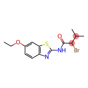 2-BROMO-N-6-ETHOXY-2-BENZOTHIAZOLYL-3-METHYL-BUTYRAMIDE
