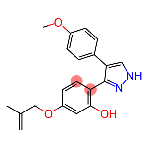 Phenol, 2-[4-(4-methoxyphenyl)-1H-pyrazol-3-yl]-5-[(2-methyl-2-propen-1-yl)oxy]-