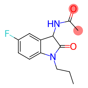 N-(5-fluoro-2-oxo-1-propyl-3H-indol-3-yl)acetamide