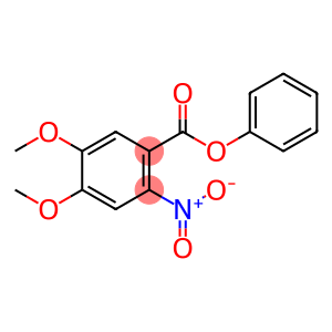 Benzoic acid, 4,5-dimethoxy-2-nitro-, phenyl ester