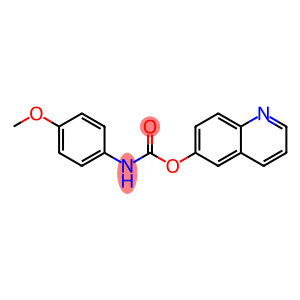 Carbamic acid, (4-methoxyphenyl)-, 6-quinolinyl ester