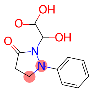 1-Pyrazolidineacetic  acid,  -alpha--hydroxy-5-oxo-2-phenyl-