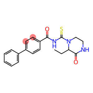 N-[(2-ethyl-3-oxo-1-piperazinyl)carbonothioyl]-4-biphenylcarboxamide